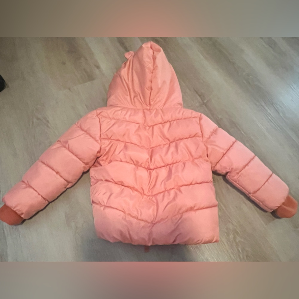 Pink puffer jacket - Picture 3 of 4